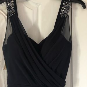 Long dress / dark blue for prom/ wedding